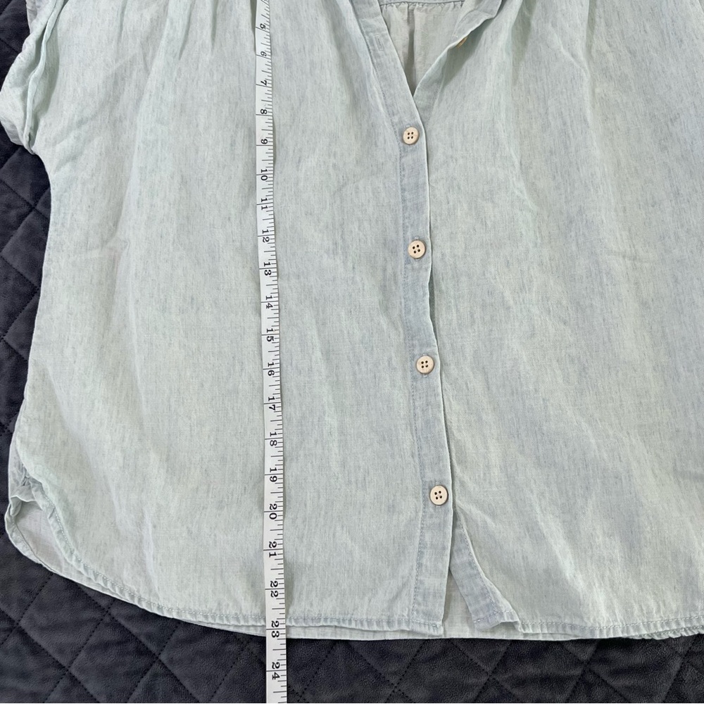 Faherty Light Blue Button Down Shirt - image 4